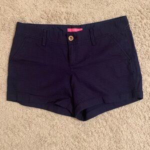 Lilly Pulitzer Navy Shorts SZ 12 Womens